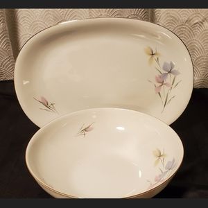Rare KPM Krister platter and bowl.
